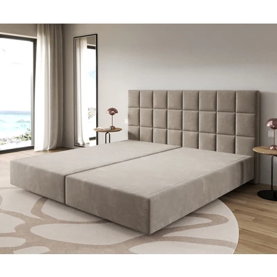 Afbeelding van DELIFE Boxspringframe Dream Fijn microvezel beige 200x200 cm
