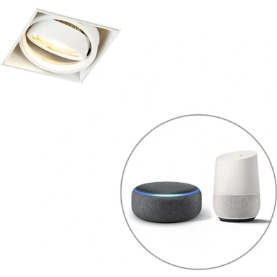 Afbeelding van QAZQA Smart inbouwspot wit trimless incl. Wifi GU10 Oneon 1