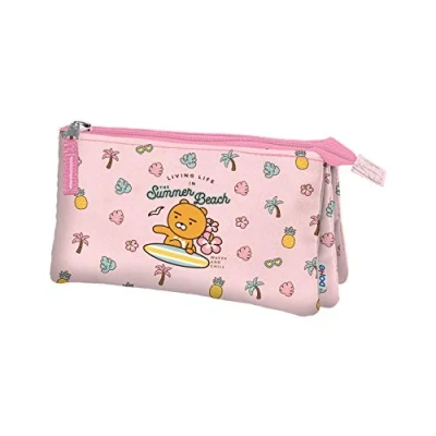 Afbeelding van Dohe Etui met drie vakken Kakao Friends Summer Beach