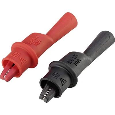 Afbeelding van VOLTCRAFT MSK 111 Krokodillenklem Stekker 2 mm CAT III 1000 V, IV 600 V Zwart, Rood