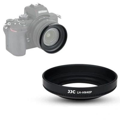 Afbeelding van JJC 46MM inschroefbare lenskap voor Nikon NIKKOR Z DX 16 50mm f/3.5 6.3 VR lens op Z50 vervangt HN 40 zwart