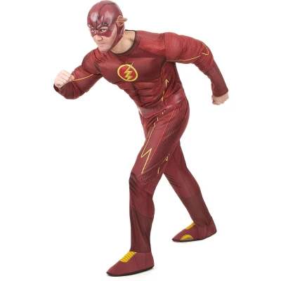 Afbeelding van Luxe The Flash� kostuum voor heren Verkleedkleding M/L