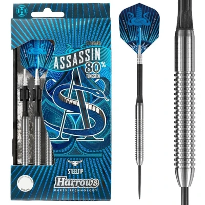Afbeelding van Harrows Assassin 80% Tungsten steeltip dartpijlen (21 gram)