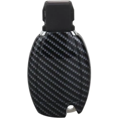 Afbeelding van TOMALL zwarte Smart Remote Key Cover Case voor Mercedes Benz 2 knoppen/3 knoppen Koolstofvezel