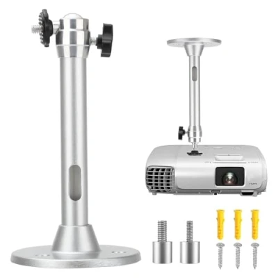 Afbeelding van Linkstyle Mini Plafond Wandprojector Mount, Universele Projector Plafondbeugel Stand, 360 Verstelbare, Belasting 5KG