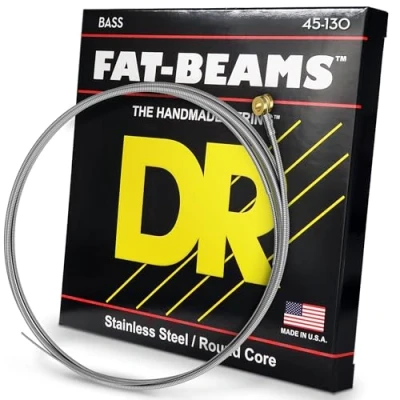 Afbeelding van DR Strings FB5 130 Fat Beam 45 set 5 snaren voor elektrische basgitaar