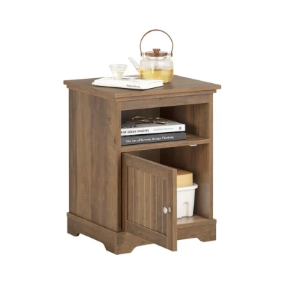 Afbeelding van Natide Tafel Nachtkast Zijletafel Magnetische sluiting 45x59x40cm Smooth Handling Vloer Savers voor krasvrije vloeren