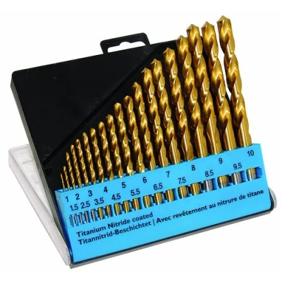 Afbeelding van C.K T3291 HSS Metaal spiraalboorset 19 delig TiN DIN 338 Cilinderschacht 1 set(s)