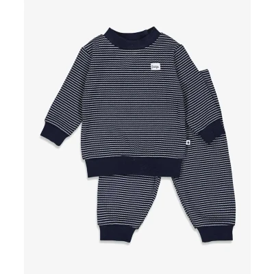 Afbeelding van Feetje Pyjama Basics Wafel Royal Blue 56 T/m 86 Maat 68