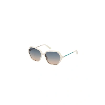 Afbeelding van Guess Donna GU00134 21P Occhiali da sole Iniettato Bianco Verde Geometrica Normale