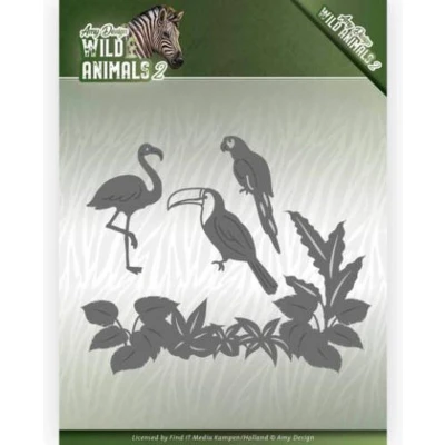 Afbeelding van Dies Amy Design Wild Animals 2 Tropical Birds