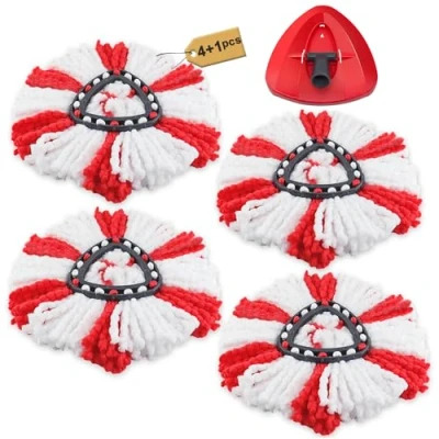 Afbeelding van 5PCS Microfiber mopkop voor Vileda Turbo 2 in 1 EasyWring&amp;Clean mop reservekop, vervangende dweilkop geschikt O ceders accessoires