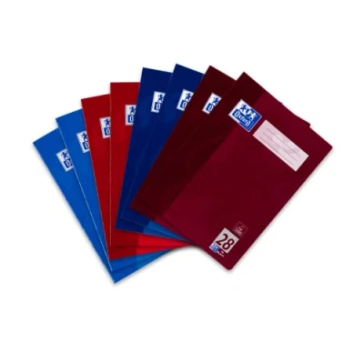 Afbeelding van Oxford Schoolschrift A4 set, 16 vellen, elk 2 x lin. 25, 26, 27, 28, geruit, gelinieerd, 8 stuks