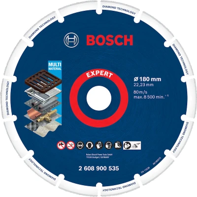 Afbeelding van Bosch Accessories 2608900535 M14 Diamanten doorslijpschijf Diameter 180 mm Boordiameter 22.23 1 stuk(s)