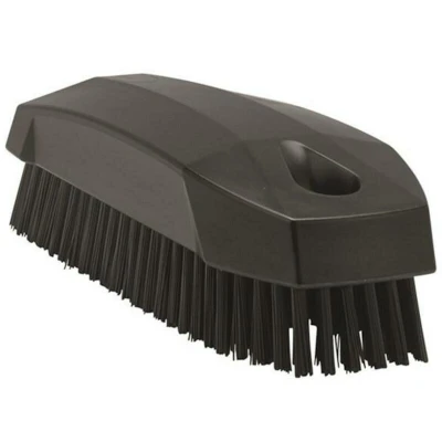 Afbeelding van Vikan Nagelborstel of Kleine Werkborstel Hard 13cm Zwart