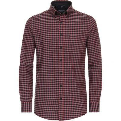 Afbeelding van Casamoda Comfort FIT Freizeit Overhemd, Heren, Maat: XXL, Rot
