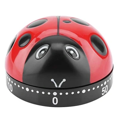Afbeelding van Lieveheersbeestje Keukentimer 60 Minuten Timer Mechanische Wind Up Keuken Kook Timer,Ladybug Timer,Lady Bug Timer,Timers Voor Koken, Cucina Digitale, Ei Timers