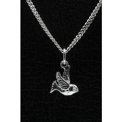 Afbeelding van Zilveren Vogeltje ketting hanger