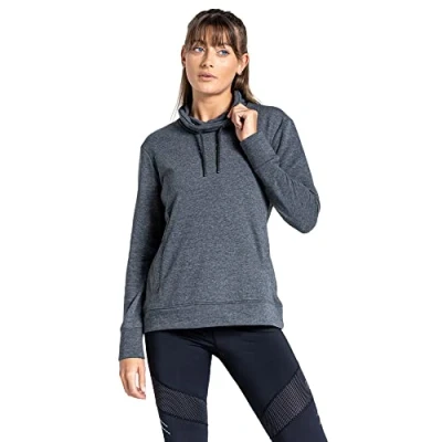 Afbeelding van De Dare2B Crystallize overhead fleece dames versierd kol Donkergrijs