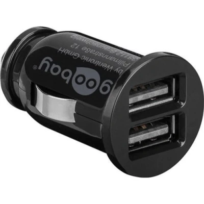 Afbeelding van USB A autolader 3100 mA Goobay