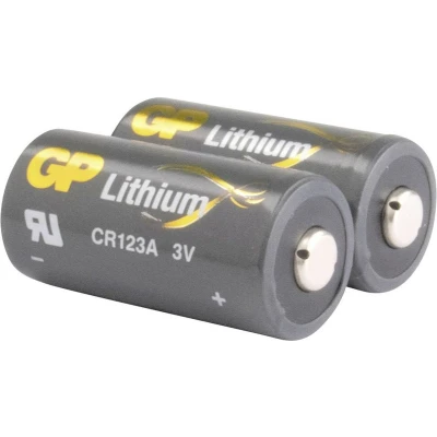 Afbeelding van CR123A batterij GP lithium 3V 2 stuks