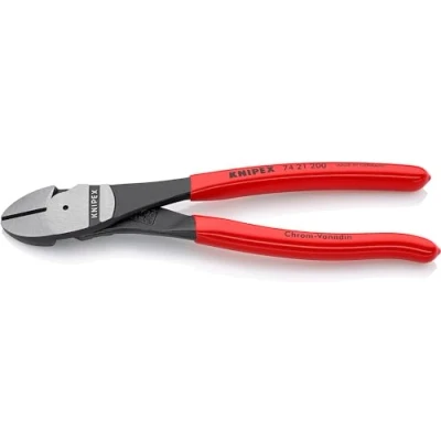 Afbeelding van Knipex Kracht zijsnijtang zwart geatramenteerd, met kunststof bekleed 200 mm 74 21