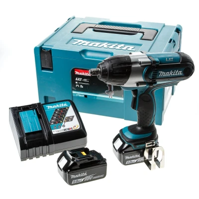Afbeelding van Makita DTW450RTJ 18V Li ion accu slagmoersleutel set (2x 5.0Ah accu) in Mbox 1/2&quot;