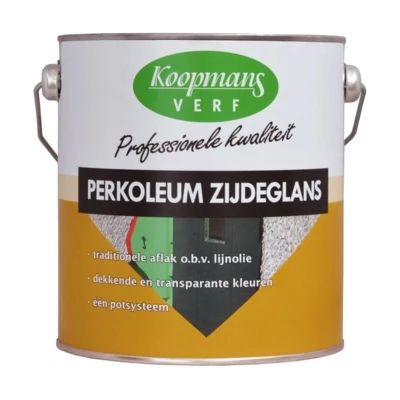 Afbeelding van Koopmans Perkoleum Zijdeglans Dekkend Ready Mixed 2,5 ltr 289 antraciet Buitengevel &amp; Tuin