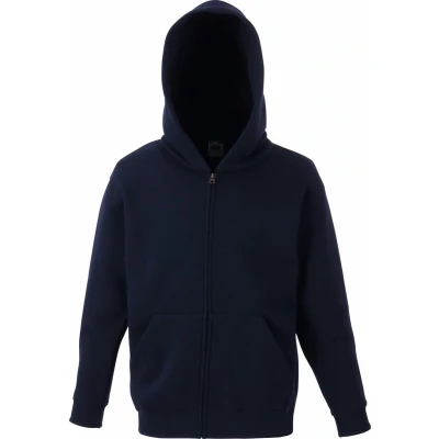 Afbeelding van Fruit Of The Loom Kinderen Unisex Premium 70/30 Sweatshirt met Capuchon / Hoodie (Donker Marine)