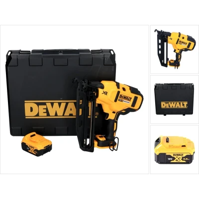 Afbeelding van DeWalt DCN 660 N accu spijkerapparaat 18V 32 63 mm borstelloos + 1x 5.0 Ah koffer zonder lader