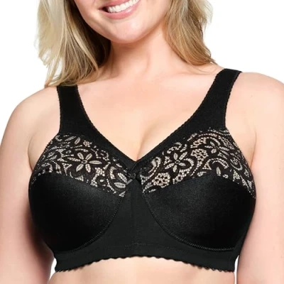 Afbeelding van Glamorise Beha met volledige dekking voor dames, Zwart, 85L