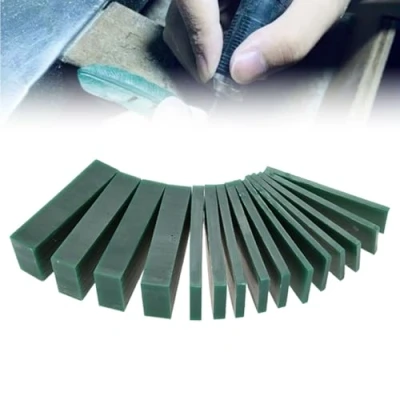 Afbeelding van 15 STKS 4/6/8/21/23Mm Dikte Groene Carving Wax Stuk, Sieraden Graveren Maken Tool Mold Ring Solid Voor praktijk
