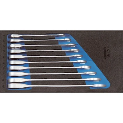 Afbeelding van Gedore 2308894 1500 CT1 7 R Ring steeksleutelset 10 delig
