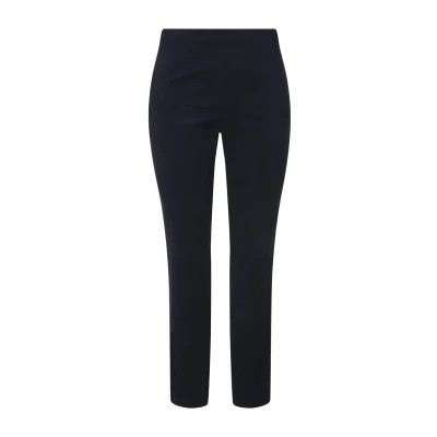 Afbeelding van Ulla Popken PLUS SIZE Bengaline SLIM LEG Broek, Dames, Maat: 48, Tiefdunkelblau
