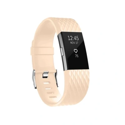 Afbeelding van Fitbit Charge 2 siliconen bandje Maat: Large Zalmroze