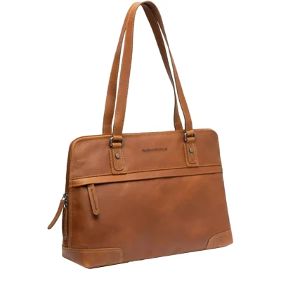 Afbeelding van Leren Schoudertas Cognac Branson