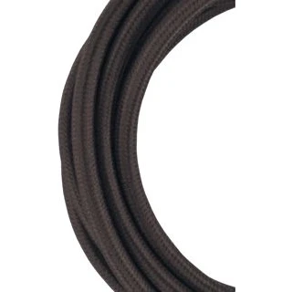 Afbeelding van BAILEY TEXTIELSNOER 3 METER BRUIN 3X0.75MM2 MET AARDEDRAAD ADERIG STRIJKIJZERSNOER/STOFKABEL
