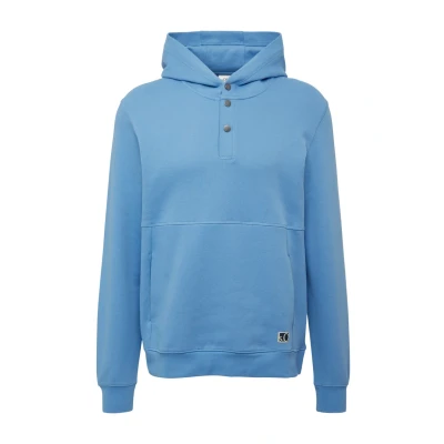 Afbeelding van s.Oliver Strukturierter MIT DRUCKKNÖPFEN UND Hoodie, Heren, Maat: Large, Blau