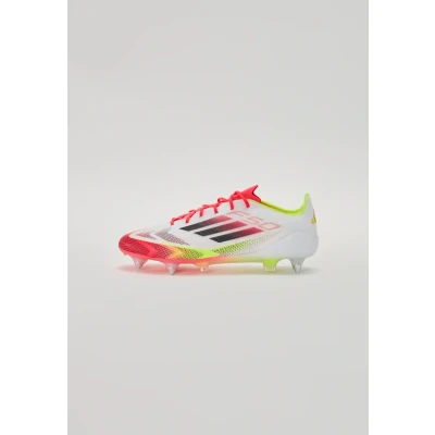 Afbeelding van adidas Performance F50 Elite SOFT Ground Voetbalschoenen met metalen noppen, Heren, Maat: 40, White/core black/solar yellow Kunststof