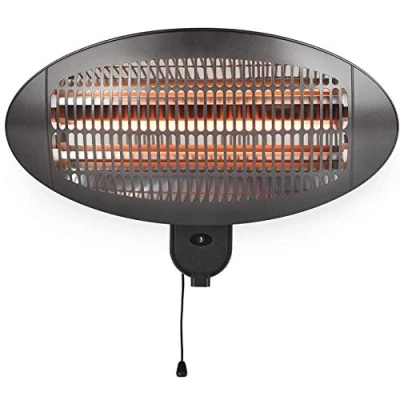 Afbeelding van Home It® Infrarood terrasverwarmer voor wandmontage, 2000 W, 3 standen, spatwaterdicht, eenvoudig te bedienen