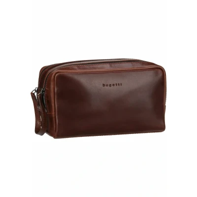 Afbeelding van bugatti Toilettas Romano Toiletry Bag Brown Donkerbruin
