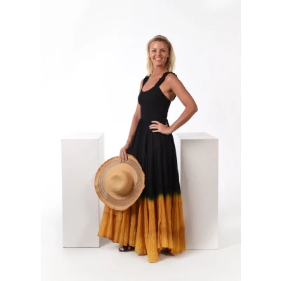 Afbeelding van Donne del Sole Rok Lola Goud Strandrok Zomerrok