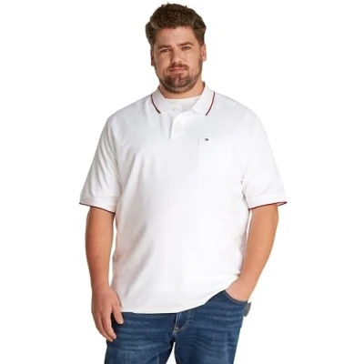 Afbeelding van Tommy Hilfiger Pocket Classic Poloshirt, Heren, Maat: 3XL, White