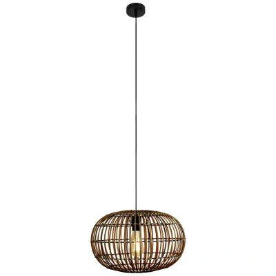 Afbeelding van ECO Light BAMBOO 9510 S1 L D BA Hanglamp E27 Bamboe, Bruin