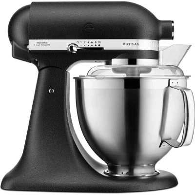 Afbeelding van KitchenAid Artisan Premium Mixer Met Kantelbare Kop 4,8 L 5ksm185ps Imperial Black
