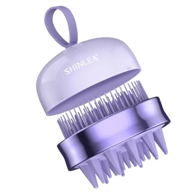 Afbeelding van SHINLEA Scalp Massager voor de hoofdhuid, dubbelzijdige shampoo, hoofdmassageborstel, haarborstel, haarmassageborstel nat en droog gebruik, 2 in 1 design