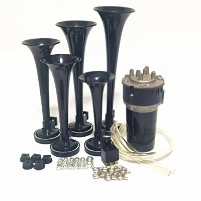 Afbeelding van YIYIDA Luchthoorn voor auto, 12 V, vrachtwagenhoorn, muziekclaxon, 160 dB, boot, SUV etc