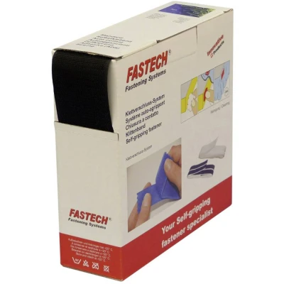 Afbeelding van FASTECH® B50 STD H 999910 Klittenband Om op te naaien Haakdeel (l x b) 10 m 50 mm Zwart