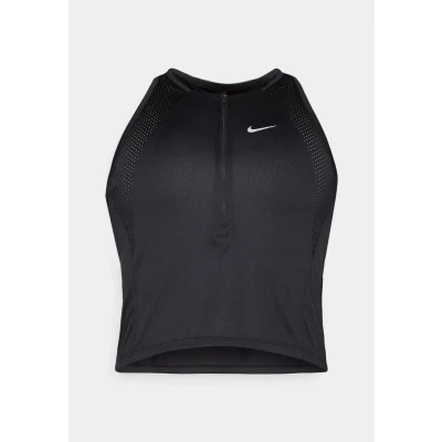 Afbeelding van Nike Performance RUN Singlet Top, Dames, Maat: Large, Black/reflective silver