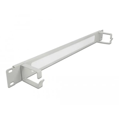 Afbeelding van Delock 19″ kabelmanagement borstelstrip met 2 beugels 1 U grijs De